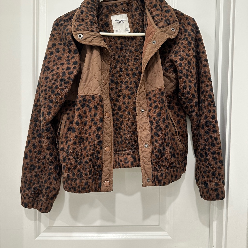 Abercrombie & Fitch Brown And Black Textured Jacket